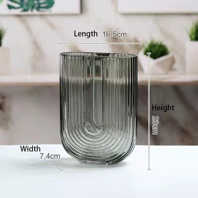 23cm Glass Vase Decor The Perfect Addition to Your Modern Glass Collection for Living Room Bedroom Home Decor