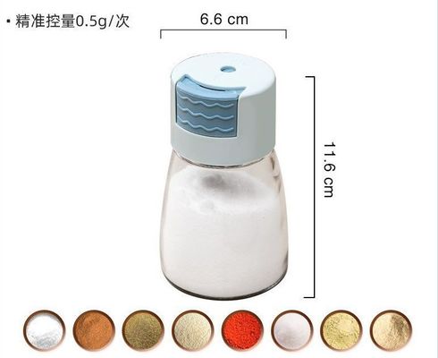 160ml Precise Control 0.5g Of Salt Transparent Glass Spice And Salt Shapers Kitchen