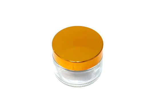 20ml Kapasitas Elegant Kaca Cosmetic Jar Screw Cap Lama